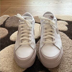 Nike Classic White Lace-Up Sneakers